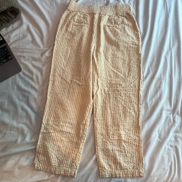 Urban Outfitters Cream Stripped Pant - Picture 4 of 4